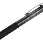 Amazon Basics Retractable Gel Pens, Fine Point 0.7mm, Smooth Writing, Black, No Smudge, School and Office Supplies, 12-Pack