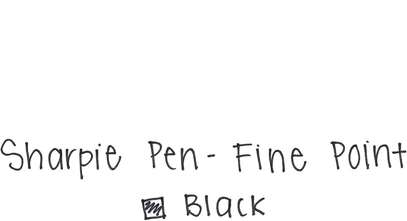 SHARPIE Felt Tip Pens, Fine Point (0.4Mm) Felt Tip Markers, Journaling Pens, Art Markers, Drawing Markers, Black, 4 Count