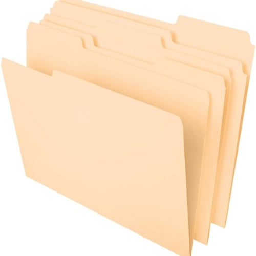 Pendaflex File Folders, 100 Pack, Durable Manila Folders, Letter Size (8.5" x 11"), 3 Top Tabs for Easy Labeling, Everyday Filing Essential for Offices, Classrooms & Home Document Organization