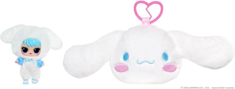 LOL Surprise Loves Hello Kitty and Friends Reversible Plush - Blind Plush with Matching Tot, Sanrio Characters, On-The-Go Play, 5 Surprises, 6 Adorable Styles!