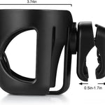 Accmor Stroller Cup Holder, Walker Wheelchair Bike Drinks Holder | Universal 360° Rotatable Cup Holder Stroller Attachment Accessories