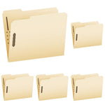 Pendaflex Fastener File Folders, 2 Fasteners, Pockets with Prongs, File Organizers for School, Home and Office, Letter Size, Manila, 1/3 Cut Tabs, in Left, Right, Center Positions, 50 Per Box (FM213)
