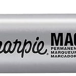 Sharpie Magnum Permanent Markers, Oversized Chisel Tip, Black, 12 Count - Office, Home, Teacher Supplies, Great for Poster Boards