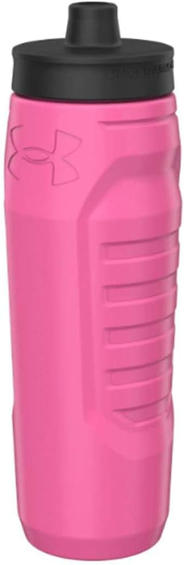 Under Armour Squeeze Water Bottles, 32 oz Water Bottles, Sideline Sports Water Bottle with Quick-Shot Lid, Quick & Easy Hydration, Gym Water Bottles, Squeeze Bottle, 1 32oz Bottle