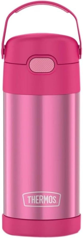THERMOS FUNTAINER Water Bottle with Straw, 12oz, Pink