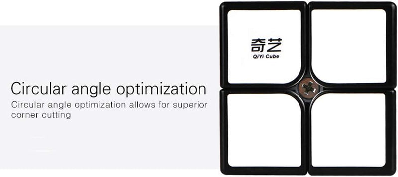 Qiyi Qidi Smooth 2x2x2 Speed Cube - Bright-Light Sticker, Classic Colors