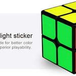 Qiyi Qidi Smooth 2x2x2 Speed Cube - Bright-Light Sticker, Classic Colors