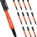 Klein Tools 8610112 Skribes Fine Tip Permanent Markers, Professional-Grade Ink, Multi-Surface Jobsite Marker for Wet, Dry and Oily Surfaces, Black, 12-Pack