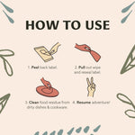 Dish Wipes | A Soap-and-Water Alternative | Pre-Moistened Food-Safe Rinse-Free