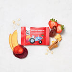 Once Upon a Farm Organic Tractor Wheels Bars Variety Pack, 30 Ct, Non-GMO | Once Upon a Farm Organic Tractor Wheels Bars Variety Pack, Apple, Strawberry, Banana, No Added Sugar, Non-GMO, 30 Bars