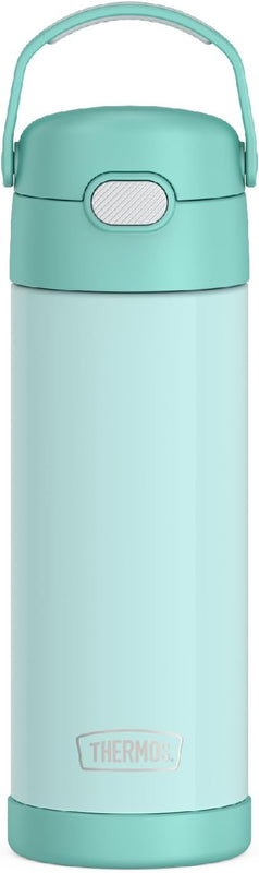 THERMOS FUNTAINER Water Bottle with Spout, 16oz, Mario | Kids Stainless Steel Insulated Water Bottle, Keeps Drinks Cold Longer for School & Play, BPA-Free