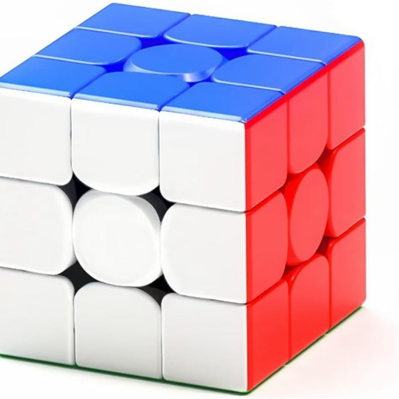 3x3 Stickerless Speed Cube with Stand and Tutorial for Kids STEM Learning Toy