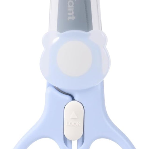 Premium Stainless Steel Portable Baby Food Safety Scissors, Detachable Feeding Shears for Toddlers Infant Kids Food Cutting Meats Noodles Vegetables with Protactive Cover