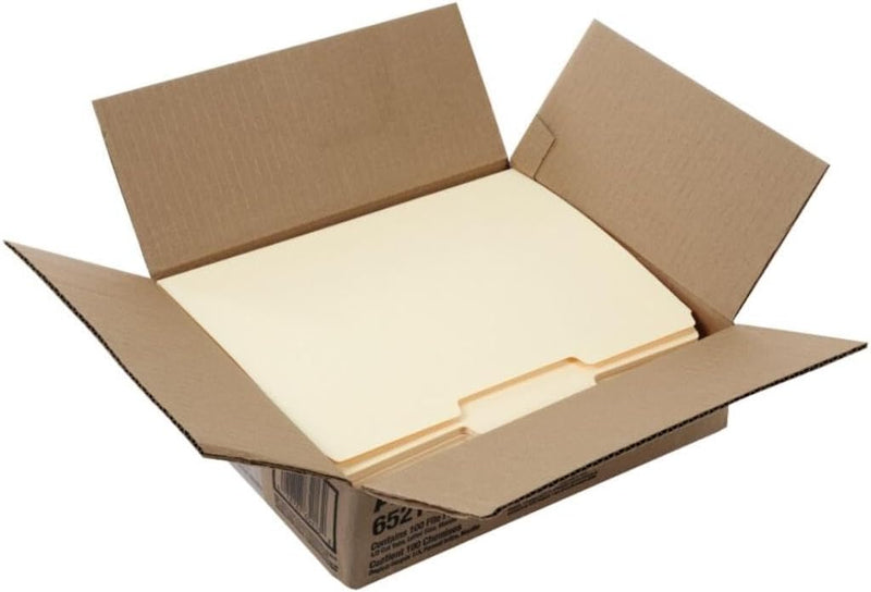 Pendaflex File Folders, 100 Pack, Durable Manila Folders, Letter Size (8.5" x 11"), 3 Top Tabs for Easy Labeling, Everyday Filing Essential for Offices, Classrooms & Home Document Organization