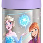 THERMOS FUNTAINER Water Bottle with Straw, 12oz, Frozen 2 | Kids Stainless Steel Insulated Water Bottle, Keeps Drinks Cold Longer for School & Play, BPA-Free