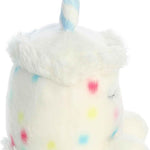 Aurora® Adorable Palm Pals™ Happy B'Day Cake Stuffed Animal - Fun Collectible Plush for Kids and Adult Collectors - Perfect for Decorating Rooms and Birthday Gifts - White 5.5 Inches