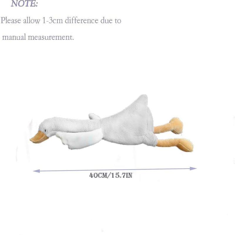15.7" Swan Stuffed Animal,Goose Plush White Stuffed Animal Toy Gifts for Kids