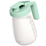 Momcozy Breast Milk Pitcher, Glass Storage Container Wide Mouth, 32oz Green | Heat-resistant Glass, No Leak Sealing, Breastmilk Fridge Storage, Baby Formula Pitcher, Easy Clean, Multipurpose Use