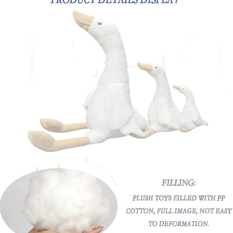15.7" Swan Stuffed Animal,Goose Plush White Stuffed Animal Toy Gifts for Kids