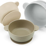 PandaEar 3 Pack Baby Bowls with Suction| Stay Put Silicone Food Bowl for Babies Kids Toddlers Infants| Food Grade Soft Safe BPA-Free Silicone (Multi-Color)