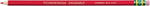 Ticonderoga Erasable Checking Wood-Cased Pencils, Pre-Sharpened, Red, 12 Count