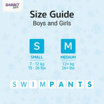 Bambo Nature Hypoallergenic Swim Pants, Eco-Labeled Swim Diapers, Double Leak Barriers - Small (12 Count)