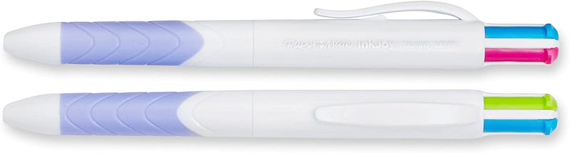 Paper Mate InkJoy Quatro Retractable Ballpoint Pens, 4 Colors in 1 Pen, Medium Point (1.0mm), 3 Count - Convenient, Note-Taking, Comfortable Grip, Ultra Smooth Ink