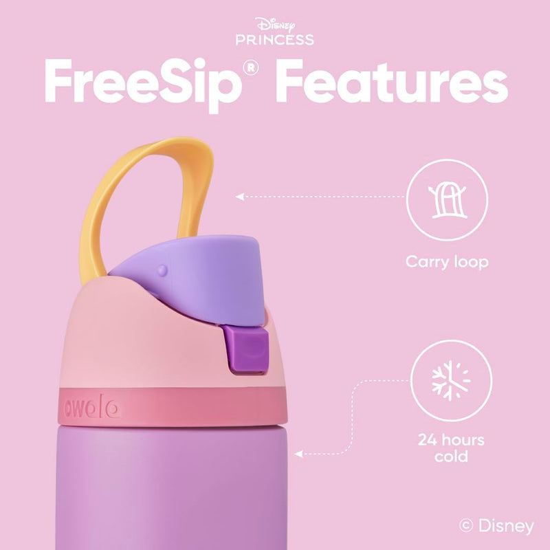 Owala Princess FreeSip Stainless Steel Water Bottle 24 oz Rapunzel