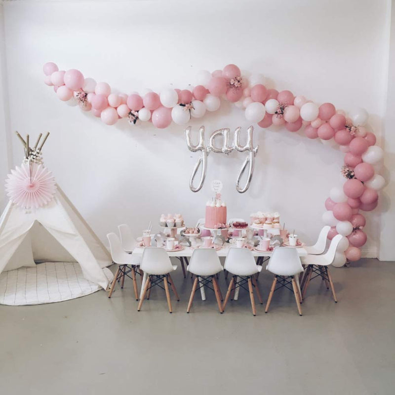 KICNIC Balloon Arch Kit with 32.8ft Tape Strips & 200 Glue Dots for Party, Wedding, Baby Shower Decor