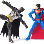DC Comics, Metal Force Transforming Batwing, 2-in-1 Playset, Includes Batman and Superman Figures, with Projectiles and Character Cards, Kids Toy for Boys Ages 4 and Up