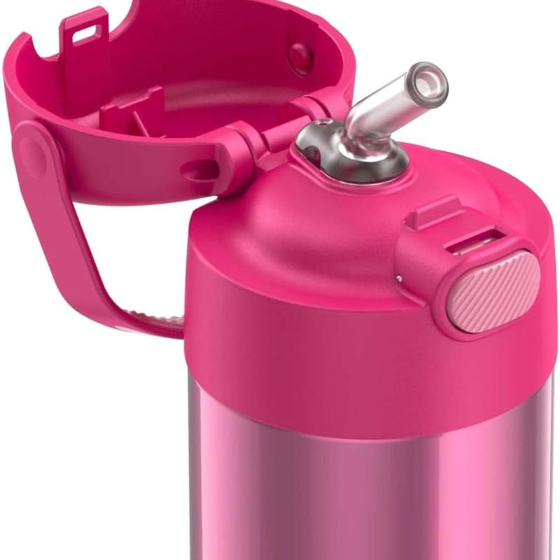 THERMOS FUNTAINER Water Bottle with Straw, 12oz, Pink