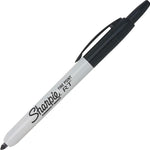 Sharpie Retractable Permanent Markers, Fine Tip, Black, 12 Count - Desk, Classroom, Office Supplies