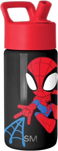 Simple Modern Marvel Spidey Kids Water Bottle & Toddler Cup | 14oz | Insulated Stainless Steel Spiderman Toddler Water Bottle, Kids Tumbler with Straw | Spill Proof for School, Girls, Boys