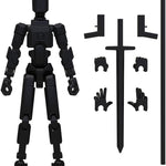 MerryXD T13 3D Action Figure,Assembly Completed Dummy Nova Titan Lucky 13 Action Figure 3D Printed Multi-Jointed Movable Toy Grow in The Dark Blue