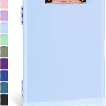Sooez Clipboards with Storage, High Capacity Clip Boards 8.5x11 with Storage, Heavy Duty Nursing Clipboard Folder, Plastic Clipboard with Pen Holder for Women Teachers Work, School & Office Supplies