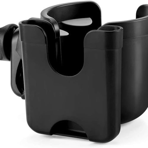 Accmor Stroller Cup Holder with Phone Holder, Bike Cup Holder, Universal Cup Holder for Uppababy Nuna Doona Strollers, 2-in-1 Cup Holder for Walker, Wheelchair, Scooter