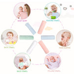Orighty Baby Burp Cloths, 8 Pack Burping Cloths for Babies, 20 x 10 Inch | Super Soft & Absorbent Coral Fleece Towels, Large Burp Rugs for Sensitive Skin, Newborn Essentials Shower Gift Girl Boy