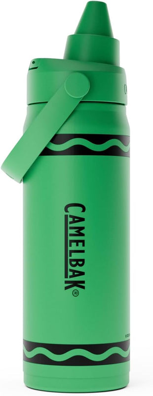 CamelBak Crayola Chug Insulated Stainless Steel Water Bottle, Cold Retention Design with Spill Resistant Chug Lid for Everyday Hydration, 16oz, Mountain Meadow