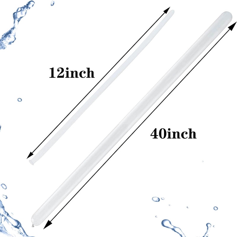Premium 100-Pack Clear Latex Balloons for Balloon Art and Party Decorations