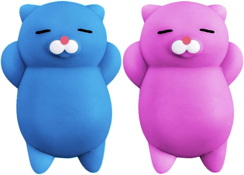 Nutty Toys Squishy Cat Set - 2" Soft Silicone Kawaii Kitties, Top Stress Relief Toy 2026 Unique Gifts for Teens Kids Women Men Adults Best Teenage Girls Teen Boy Tween Christmas Stocking Stuffers Idea