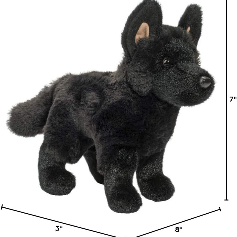 Douglas Harko Black German Shepherd Dog Plush Stuffed Animal