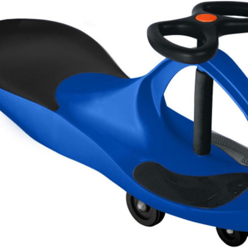 Blue and Black Lil' Rider Wiggle Car Ride on Toy, No Batteries, Gears, or Pedals, Ages 3 and Up, Develops Motor Skills, Indoor or Outdoor Use
