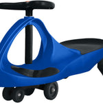 Blue and Black Lil' Rider Wiggle Car Ride on Toy, No Batteries, Gears, or Pedals, Ages 3 and Up, Develops Motor Skills, Indoor or Outdoor Use