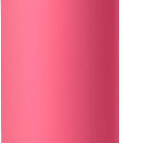 YETI Rambler 18 oz Bottle, Vacuum Insulated, Stainless Steel with Color Matching Straw Cap, Tropical Pink