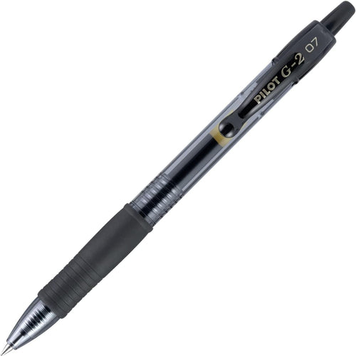 PILOT G2 Premium Refillable & Retractable Rolling Ball Gel Pens, Fine Point, Black Ink, 12 Count (Pack of 1) (31020)