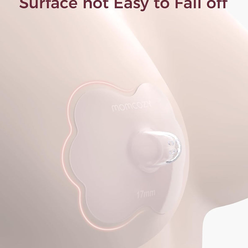 Momcozy Nipple Shields for Breastfeeding Newborn, Flower Shaped(1, 24mm) | BPA/BPS-Free, Super-Soft & Portable Carry Case Included