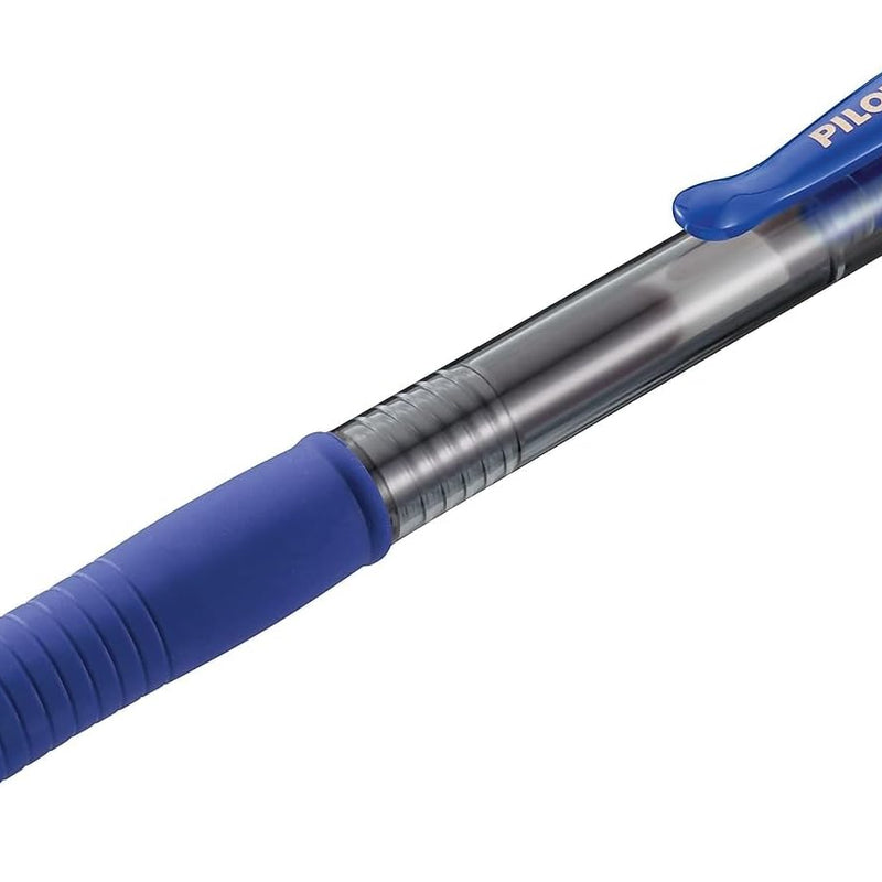 Pilot G2 Premium Gel Roller Pens, Fine Point 0.7 mm, Blue Ink Pens Fine Point, Pack of 12 - Ideal for School, Journaling, and Office Writing