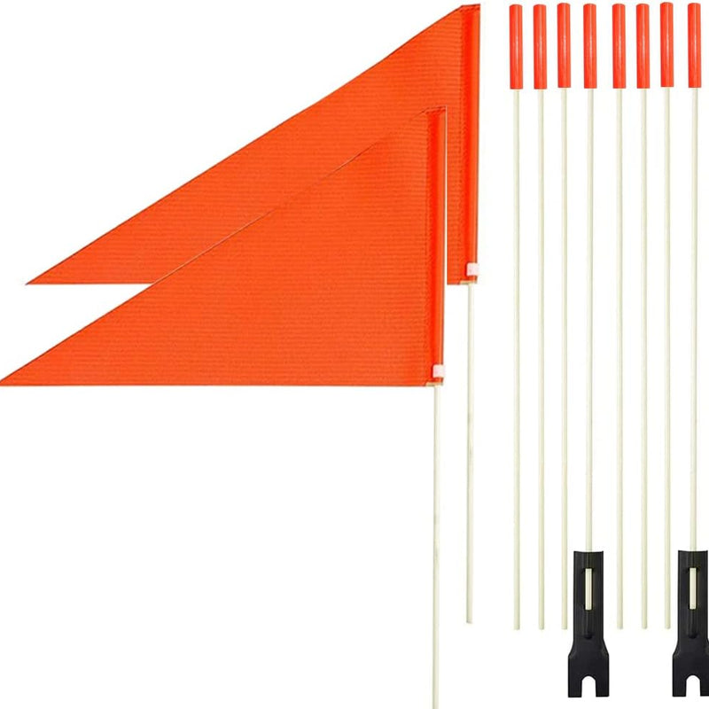 Uelfbaby Bike Safety Flag with Heavy Duty Fiberglass Pole and Adjustable Height