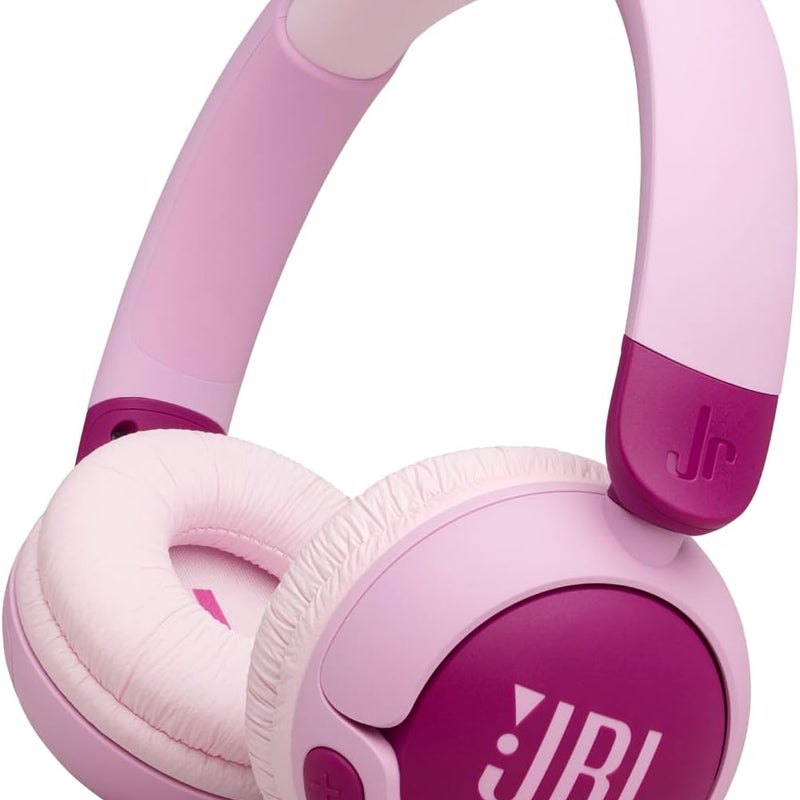 JBL Junior 320BT - On-Ear Kids Headphones - Purple | JBL Safe Sound 85dB, Parental Control with Customizable Volume Playtime, Easy monitoring, Built-in mic, 50-hour battery life