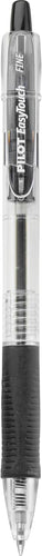 Pilot EasyTouch Refillable & Retractable Ballpoint Pens, Fine Point, Black Ink Pens, 0.7mm, 12-Pack